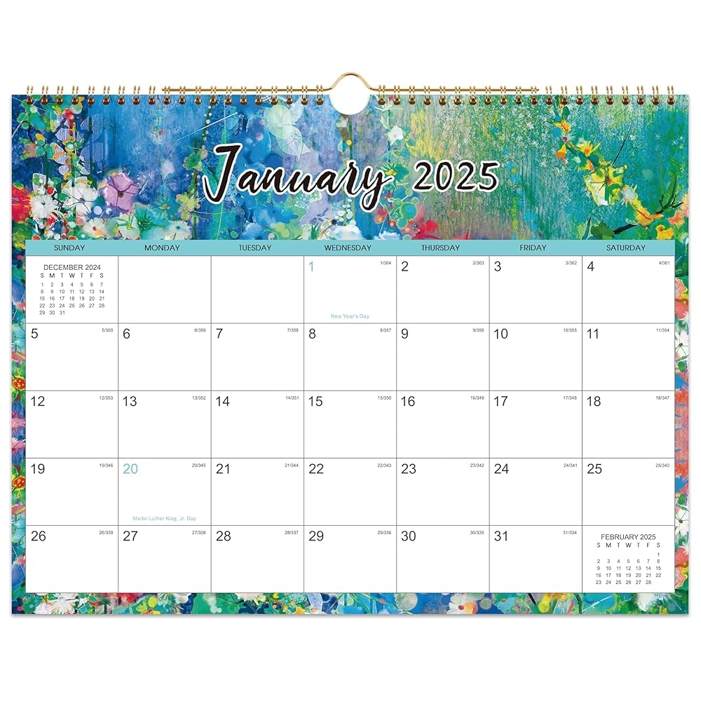 WowYoga 2025 Calendar Wall Calendar 2025 From Jan 2025 Dec 2025 14 8 X 11 6 2025 Hanging Calendar With Twin Wire Binding Blank Block Julian Dates Hanging Loop Holiday Reminder Thick Paper Buy Online