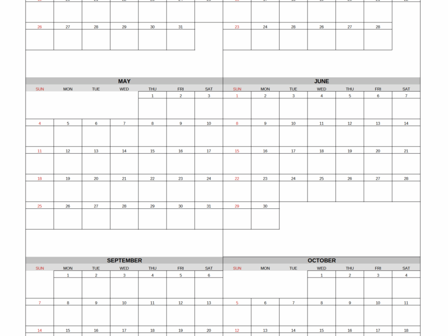 Yearly Printable Calendars For Free My Calendar Land