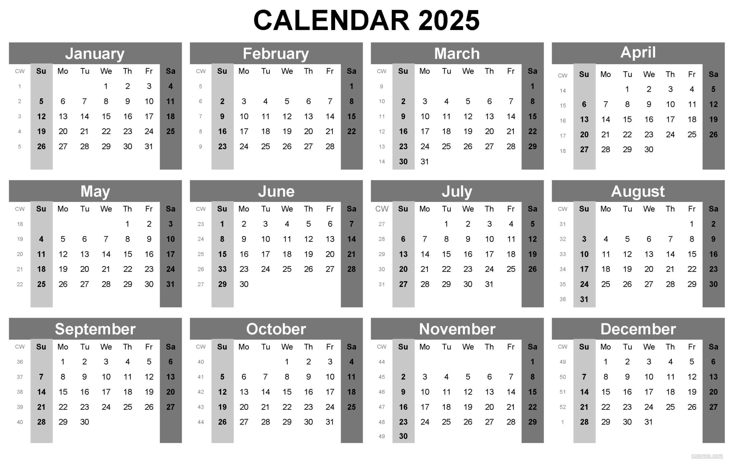 Blank Calendar For 2025 Free Blank Calendar For 2025 Free