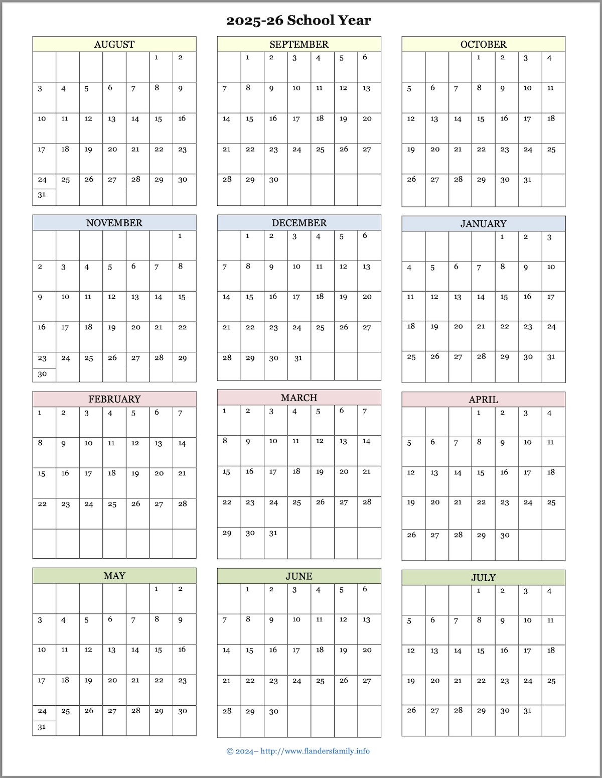 2025 Calendars Flanders Family Home Life 2025 Calendars Flanders Family Home Life