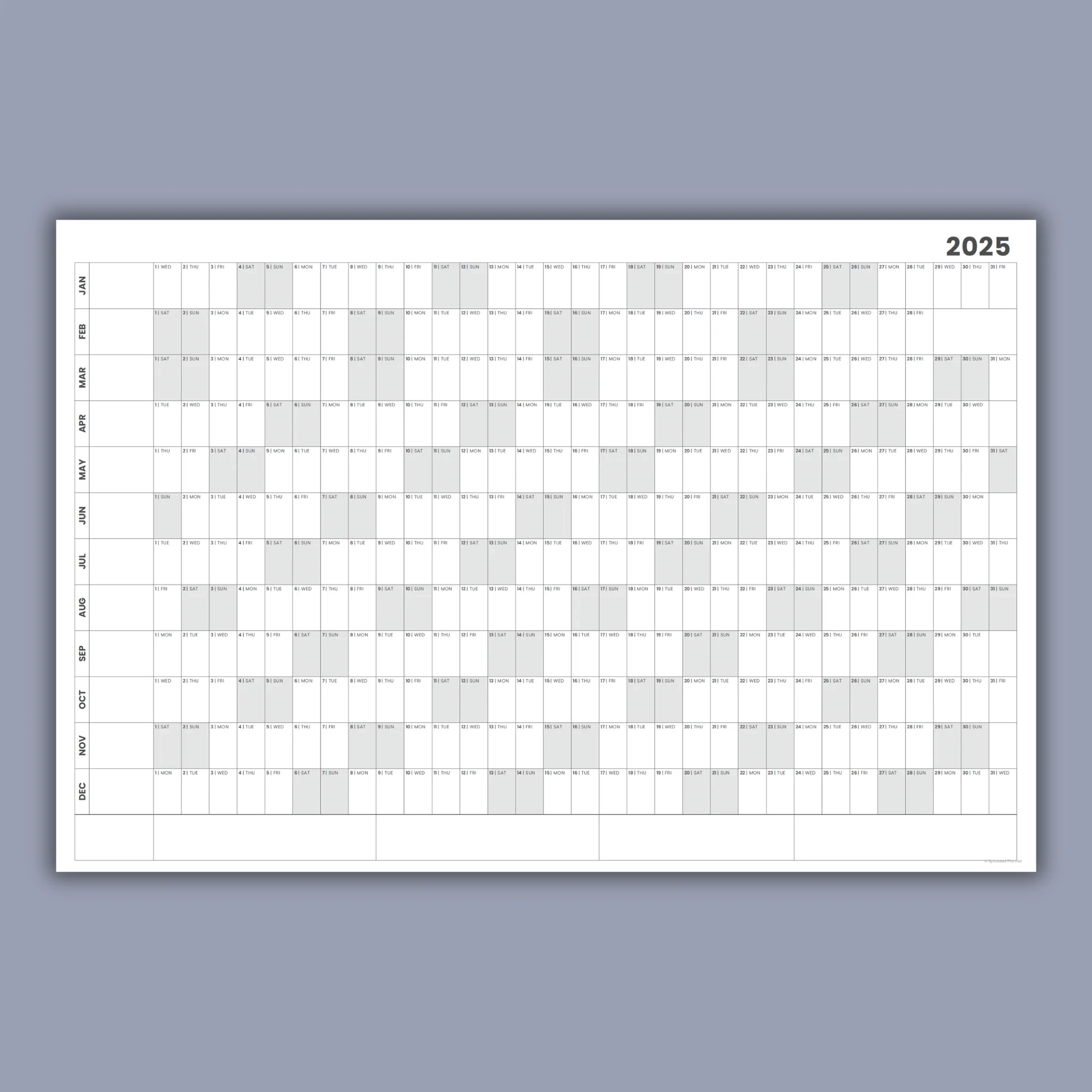 2025 Giant Wall Calendar Printable PDF Sprouted Planner 2025 Giant Wall Calendar Printable PDF Sprouted Planner