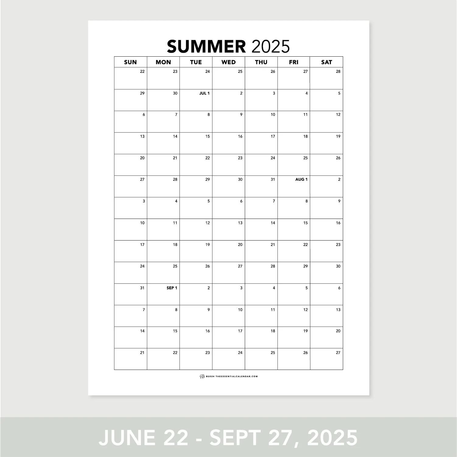 2025 Summer Calendar For Efficient Scheduling The Essential Calendar 2025 Summer Calendar For Efficient Scheduling The Essential Calendar
