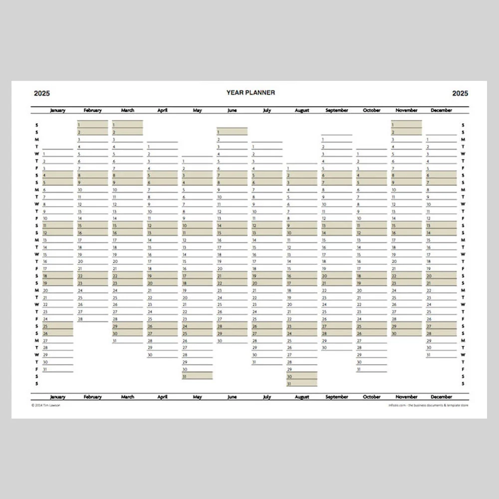 2025 Year Planner Calendar Download For A4 Or A3 Print Infozio 2025 Year Planner Calendar Download For A4 Or A3 Print Infozio