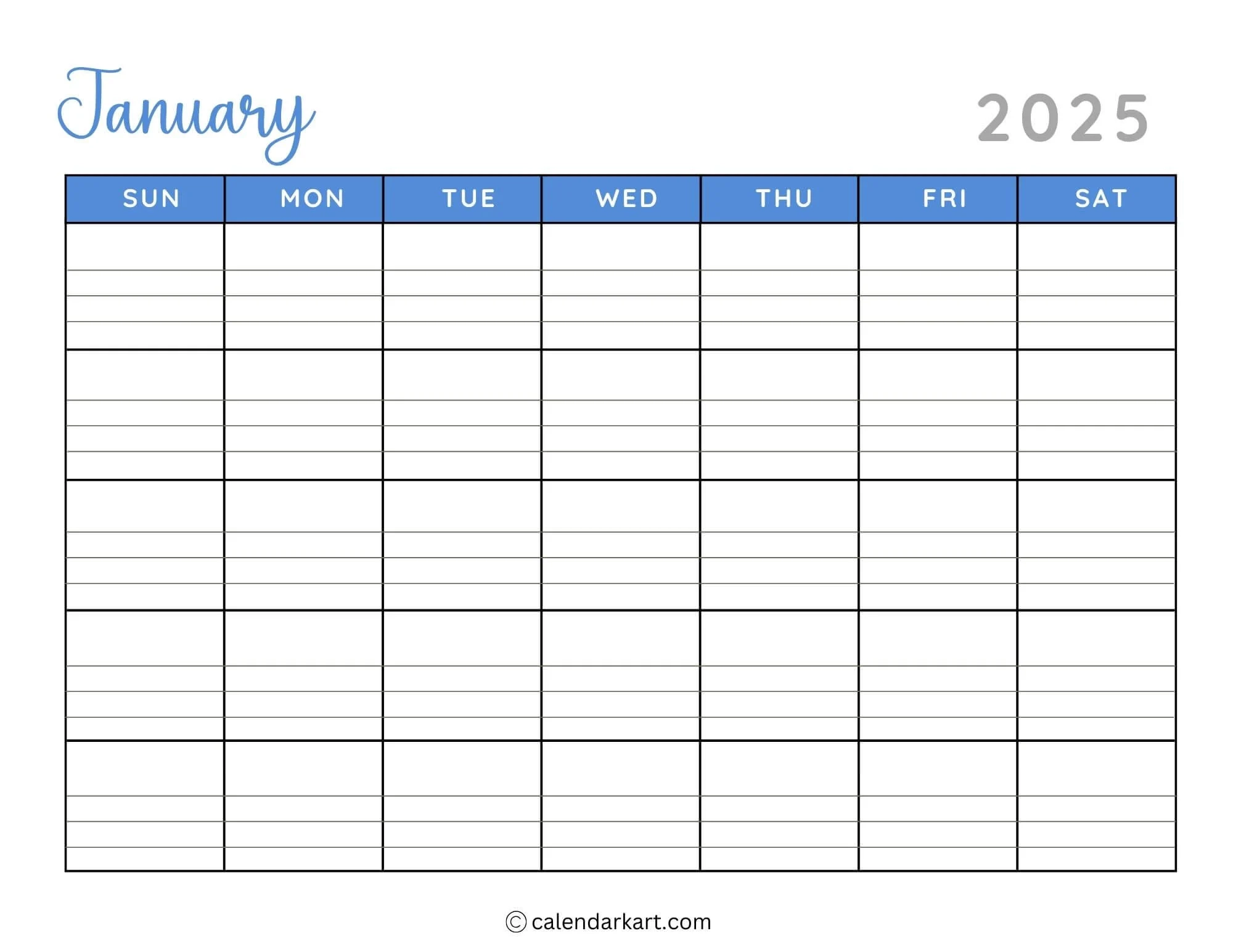 40 Printable January 2025 Calendars Free Pdf Calendarkart 40 Printable January 2025 Calendars Free Pdf Calendarkart