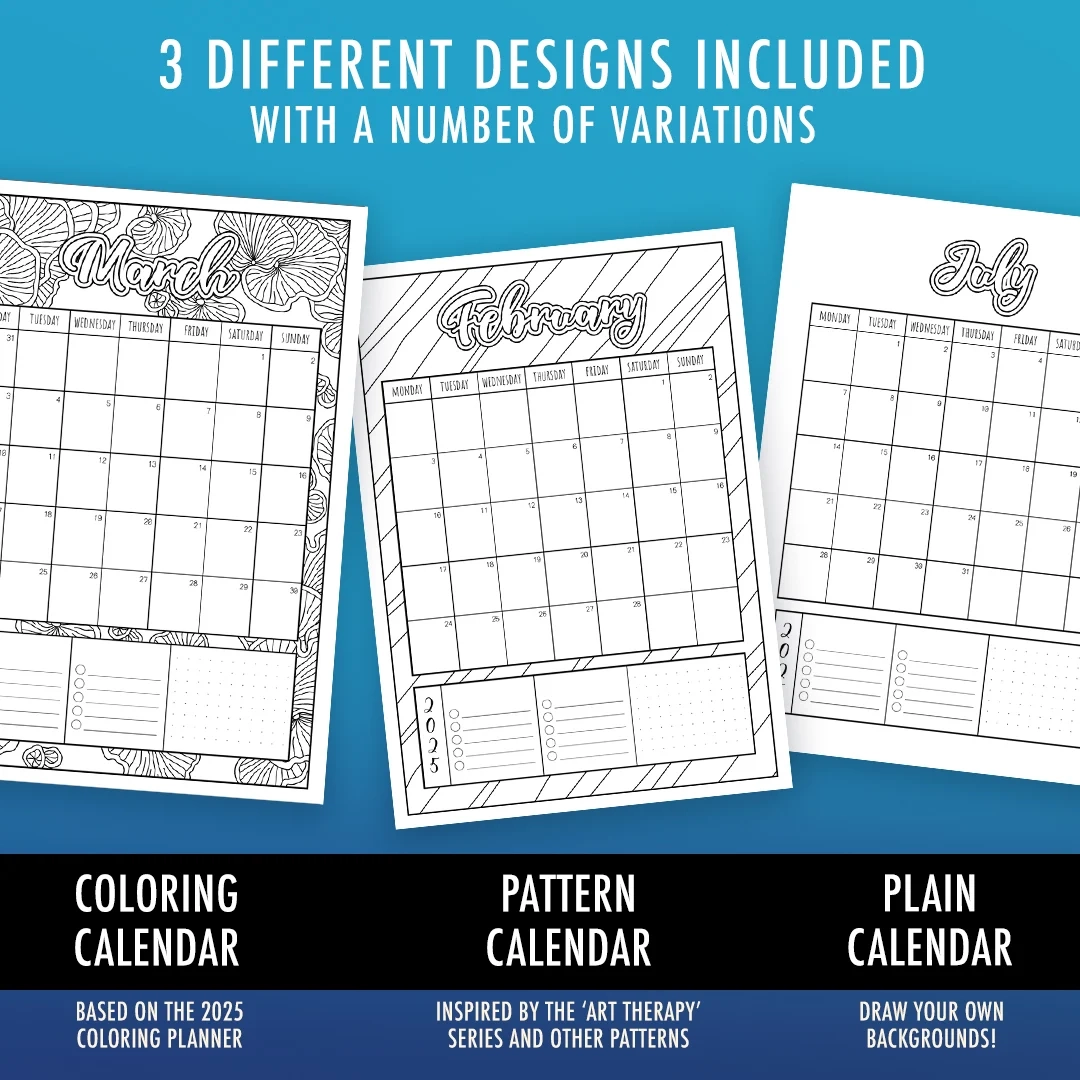 Free 2025 Printable Coloring Calendar By Sarah Renae Clark Free 2025 Printable Coloring Calendar By Sarah Renae Clark