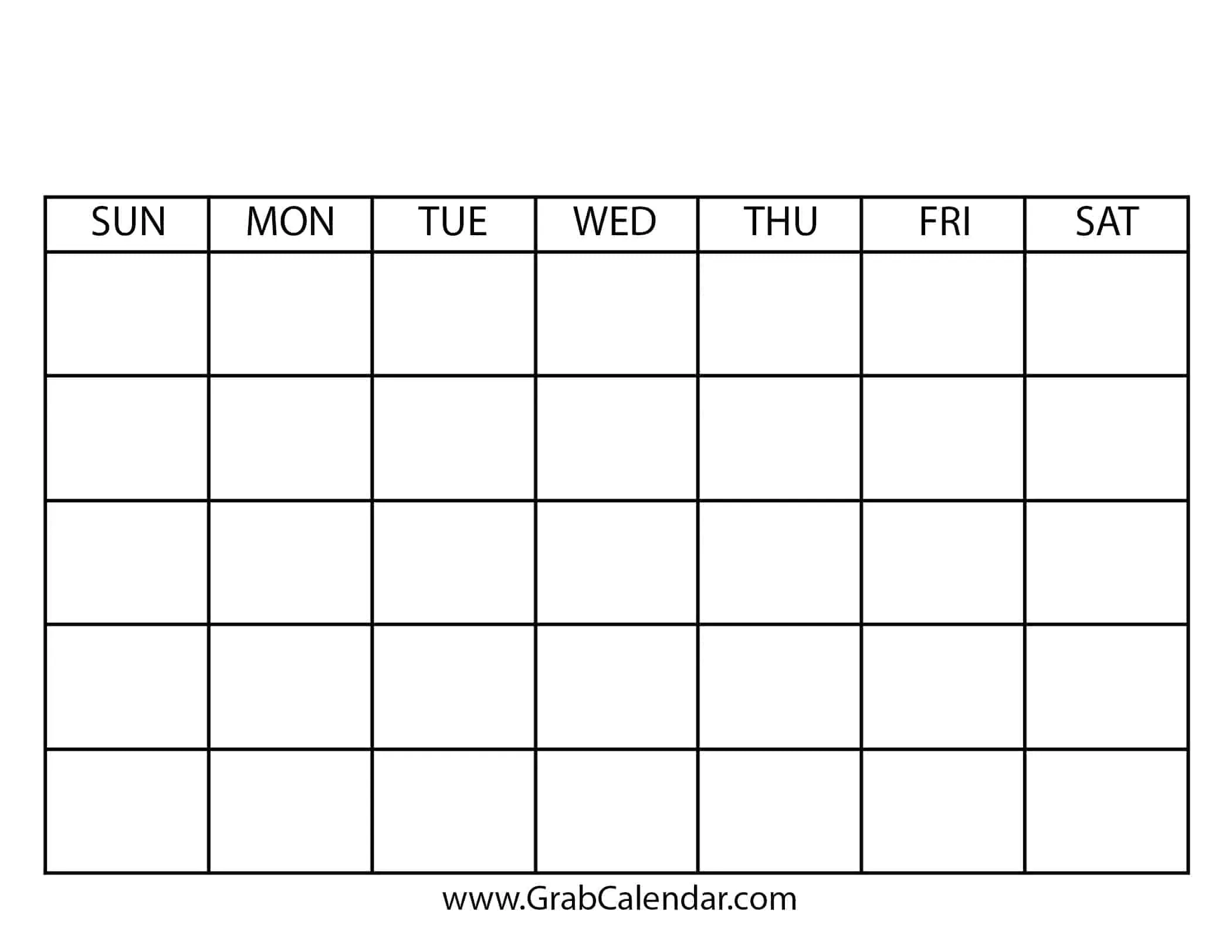 Free Printable Blank Calendar 2025 Templates