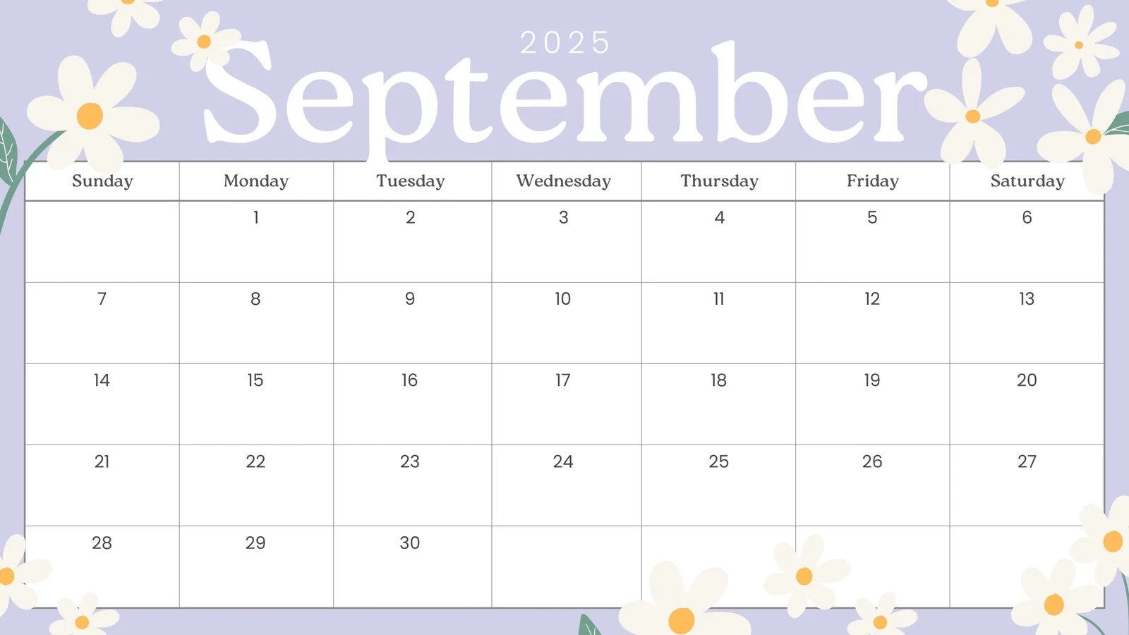 Blank Calendar Page September 2025 Blank Calendar Page September 2025