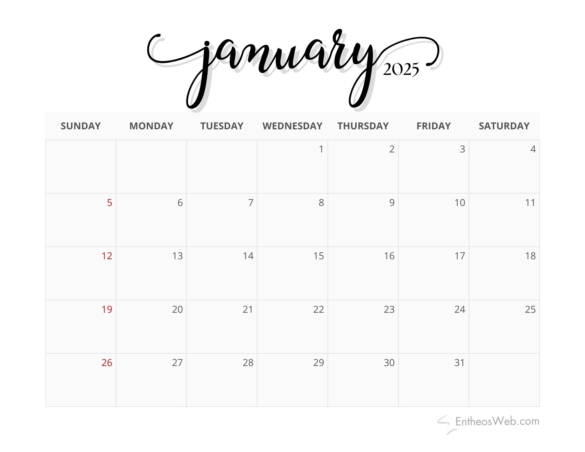 Printable 2025 Monthly Calendar Black And White EntheosWeb Printable 2025 Monthly Calendar Black And White EntheosWeb