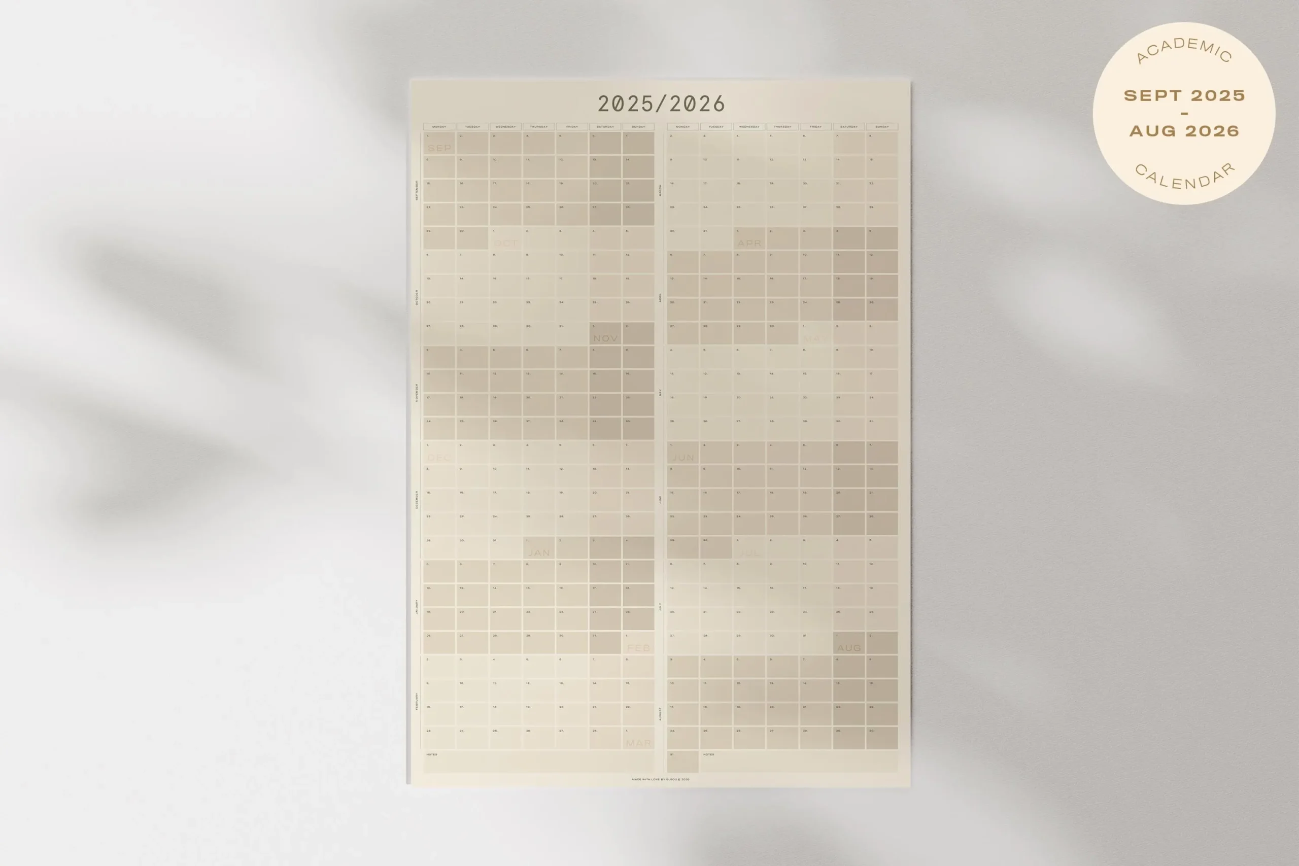 Sleek 2025 26 Wall Calendar Large Cream Minimalist Planner 1 page Full Year at a glance Organizer 365 Day Schedule Teacher Gift Etsy Israel Sleek 2025 26 Wall Calendar Large Cream Minimalist Planner 1 page Full Year at a glance Organizer 365 Day Schedule Teacher Gift Etsy Israel